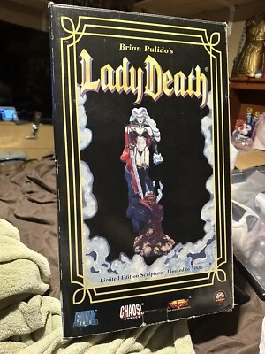 Estatua de Brian Pulido 1955 "Lady Death" con caja y certificado de autenticidad certificado de autenticidad Foto 1 de 4