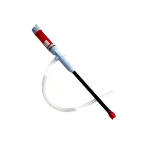 Portable Car Water Liquid Transfer Pump Hand Manual Gas Oil Siphon Hose Tool Red - Picture 1 of 1