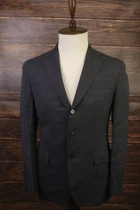 BOGLIOLI Dark Gray Wool Three Button Single Breast Blazer Jacket Coat Size 48 - Picture 1 of 20