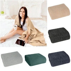 Wohndecke Sofadecke Decke MICROFASER Sessldecke Tagesdecke Design Natur Farben - Bild 1 von 28