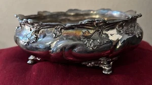 Victorian REED AND BARTON #4890 740 Silver Plate  Bowl Footed Oct 27 1896 - Picture 1 of 11