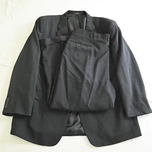 Jones New York 52L 44x29 Charcoal Gray 100% Wool Mens Jacket Pants Suit - Picture 1 of 12