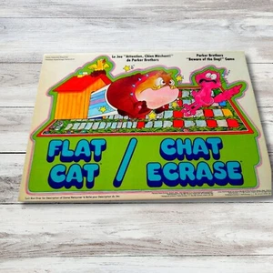 Vintage FLAT CAT Board Game By Parker Brothers 1978 COMPLETE - Foto 1 di 3