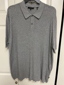 Ted Baker London hellgraues kurzärmeliges Poloshirt mit Kragen Größe 6/2X-Large - Bild 1 von 7