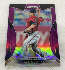 2019 Prizm Purple Prizm Refractor Zach Greinke #184 - Picture 1 of 2