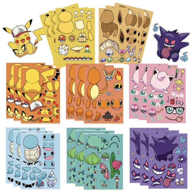 25 Pokemon Ultra Beasts Stickers, 2.5 x 2.5 each