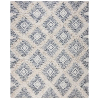SAFAVIEH Kenya KNY455M Handwoven Blue / Ivory Rug - Image 1 of 4