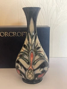 Jarrón Moorcroft diseño cabeza de serpiente 17 cm primera calidad en caja - Imagen 1 de 17
