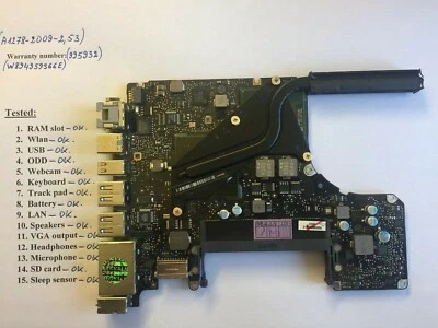 Macbook Pro A1278 13 2009 C2D 2.53 Ghz Logic Board  820-2530-A Tested Waranty - Image 1 of 4