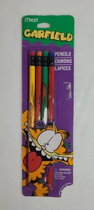 Lápices de madera vintage años 90 Mead Garfield The Cat Nº2 patas nuevas - Imagen 1 de 2