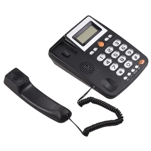 Schnurgebundenes Tischfestnetztelefon für ältere Seniorentelefon mit LCD-Display P6M7 - Bild 1 von 12