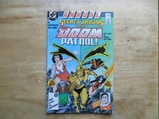 1987 DC SECRET ORIGINS # 1 THE DOOM PATROL SIGNED 2X ARNOLD DRAKE & ROY THOMAS