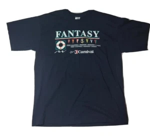Carnival Cruise Fantasy T-Shirt Tee Men's Size XL Gildan activewear Dark Blue - Picture 1 of 13