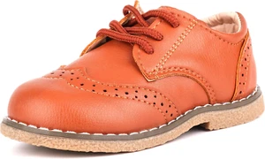 Boy'S Girl'S Classic Lace-Up Oxford Shoes Comfort School Uniform Dress Loafer Fl - Picture 1 of 7