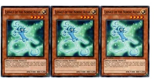 Yugioh - 3X Ljosalf of the Nordic Alfar - Common - 1st Edition - STOR-EN014 - NM - Picture 1 of 1