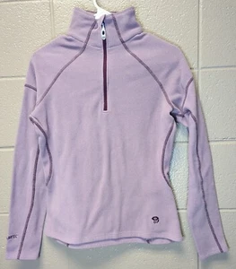 Women’s Mountain Hardwear Light Pink Size Small 1/4 Zip Polartec Sweater - Picture 1 of 10