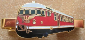 Krawattenklammer Diesel-Triebwagen VT / 08 VT08 rot/gold Art. 8027 Eisenbahn Lok - Bild 1 von 2