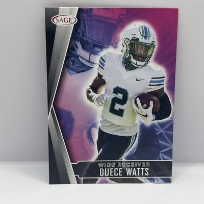 2022 Sage Football Duece Watts Base #17 Tulane - Image 1 of 2