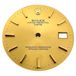 Rolex Oyster Perpetual Date genuino esfera de 34 mm oro champán 15000 - Imagen 1 de 4