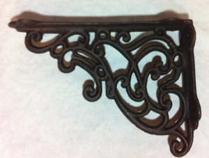 Angle Wall Support Iron Antique Rustic for Shelf Cistern Brackets Corner Cast - Picture 1 of 2