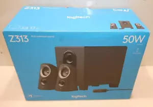 Logitech Z313 2.1 Channel Speaker System with Subwoofer - Black - Picture 1 of 6