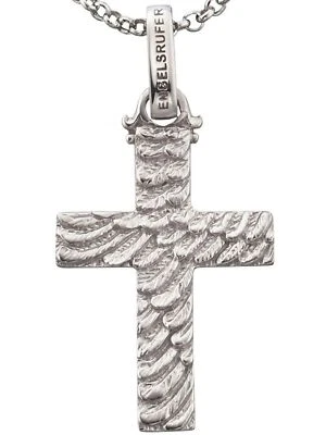 Kettenmacher Kette mit Engelsrufer ERP-CROSS-2 Damen Anhänger Kreuz Flügel Sterl - Bild 1 von 3