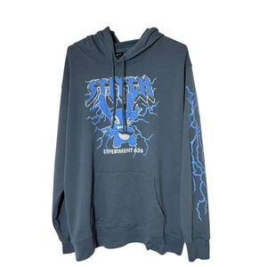 Disney Stitch Experiment 626 Gris Pizarra Estampado Gráfico XL Sudadera con Capucha Bolsillo Frontal - Imagen 1 de 6