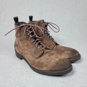 To Boot New York Wildleder Athen Größe Reißverschluss Schnürstiefel braun Größe 11 Adam Derrick - Bild 1 von 12