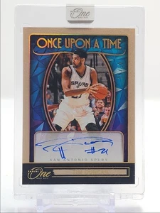 TIM DUNCAN 2024-25 PANINI ONE AND ONE ONCE UPON A TIME GOLD AUTO /10 Q2754 - Picture 1 of 2