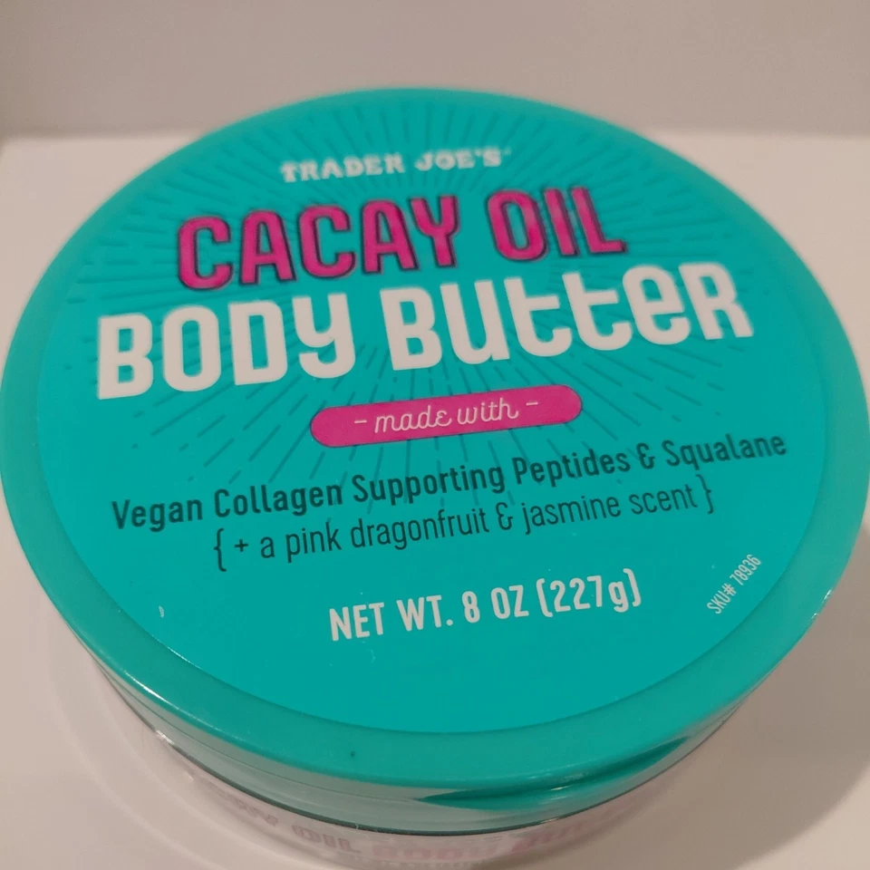 Trader Joe’s Cacay Oil Body Butter Moisturizer Pink Dragonfruit Jasmine Vegan - Image 1 of 2