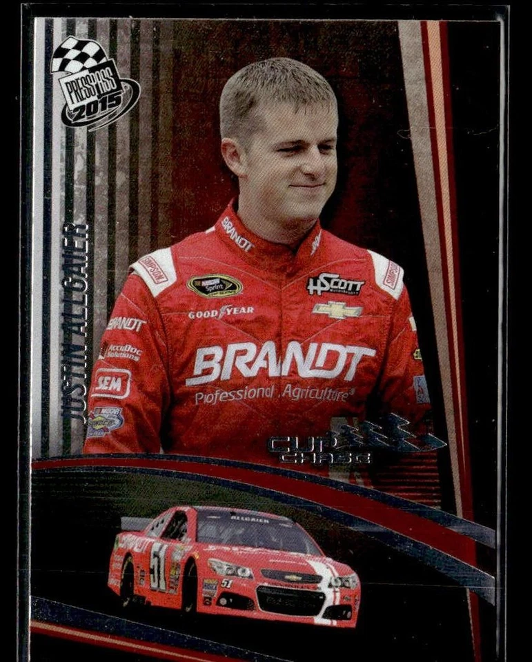 2015 Press Pass Cup Chase #2 Justin Allgaier Card - Image 1 of 2
