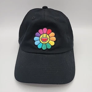 Takashi Murakami Rainbow Flower Black Adjustable Hat Money Monsters Field Grade - Picture 1 of 9