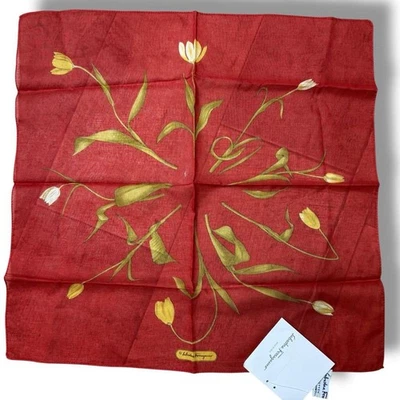 Bufanda pañuelo Salvatore Ferragamo sin usar 43 cm accesorios clásicos elegantes Foto 1 de 4