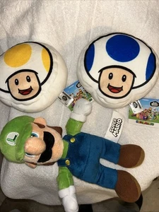 Viel Super Mario Bros Luigi Stofftier Plüsch Puppe Spielzeug 10 Zoll 2023 + (2) Neu Spielzeug - Bild 1 von 9