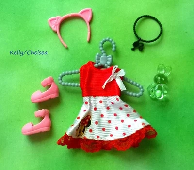 Muñeca Kelly o Chelsea Vestido Minnie Mouse, accesorios más zapatos #B2 Foto 1 de 3