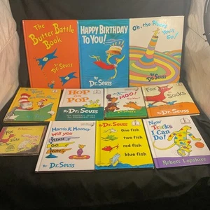 Dr. Seuss Various Lot of 10 Beginner Bright Early Books Hard Cover W/ Rare CD - Picture 1 of 8