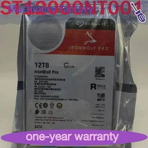 Seagate IronWolf Pro ST12000NT001 Hard Drive 12TB 7200 RPM 256MB SATA 6Gb/s HDD - Picture 1 of 6