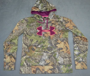 Under Armour Damen Small Big Logo Camo Hoodie Pullover Sweatshirt Mossy Oak - Bild 1 von 7