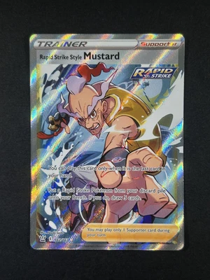 Rapid Strike Style Mustard (Full Art) 162/163 SWSH05: Battle Styles Pokemon - Image 1 of 2