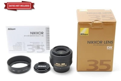 [Top COMO NUEVO en caja] Nikon AF-S DX 35mm f/1.8G AF Prime Lens DSLR con... - Imagen 1 de 4