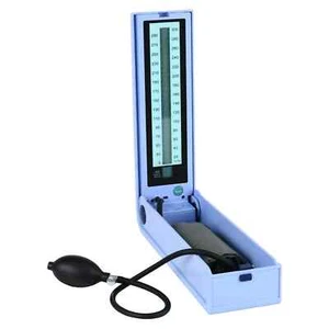 LCD Mercury-Free Sphygmomanometer - Latex Bladder, Latex Bulb, Cotton Cuff, - Picture 1 of 7