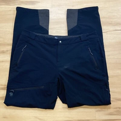 Mountain Hardwear DryQ Snow Pants Men’s XL Black Hiking Snowboard Ski Zip Pocket - Image 1 of 4