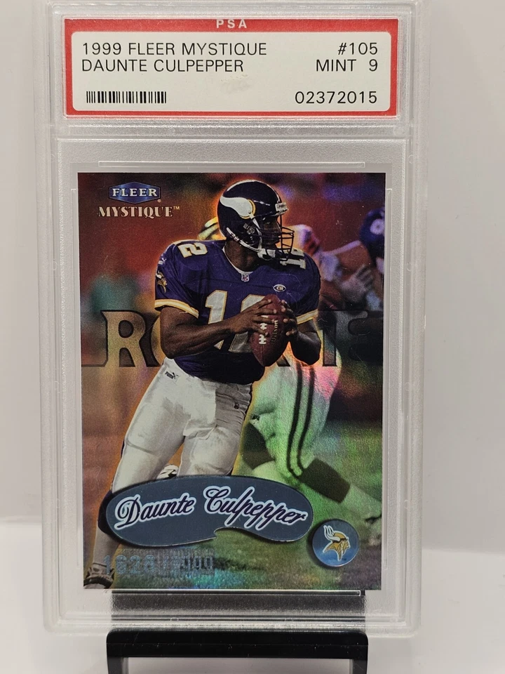 1999 Fleer Mystique DAUNTE CULPEPPER #/2999 Rookie PSA 9 Mint #105 Minnesota  - Image 1 of 3