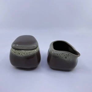 TAMAC Pottery Frosty Fudge Sugar and Creamer Set 60's Mid Century - Picture 1 of 10