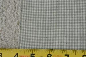 By 1/2 Yd, Olive & Cream 1/12" Cotton Gingham, B1667 - Picture 1 of 4
