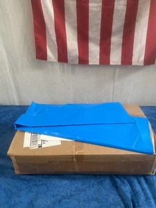 23”x17”x46” 1.5 Mil Low Density Gusseted Blue Trash Bags 350 Bags  71-3-47L. - Picture 1 of 4