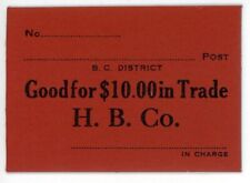 RARE Hudson's Bay Company $10 Trade Note 'Good for $10.00 in Trade H. B. Co.'