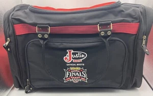 National Finals Rodeo Las Vegas 2001 Justin Official Boots Wrangler Boot Duffel  - Picture 1 of 9