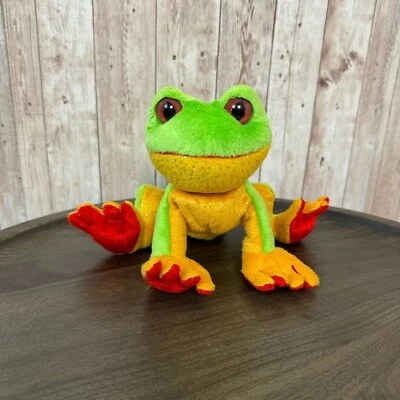Ganz Webkinz Lil' Kinz Tree Frog Plush Stuffed Toy Animal Multicolor Small - Image 1 of 4