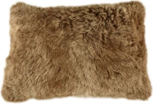 LAMMFELL KISSENBEZUG GOLDBRAUN 40 x 60 cm SCHAFFELL KISSEN FELL KISSEN - Bild 1 von 3